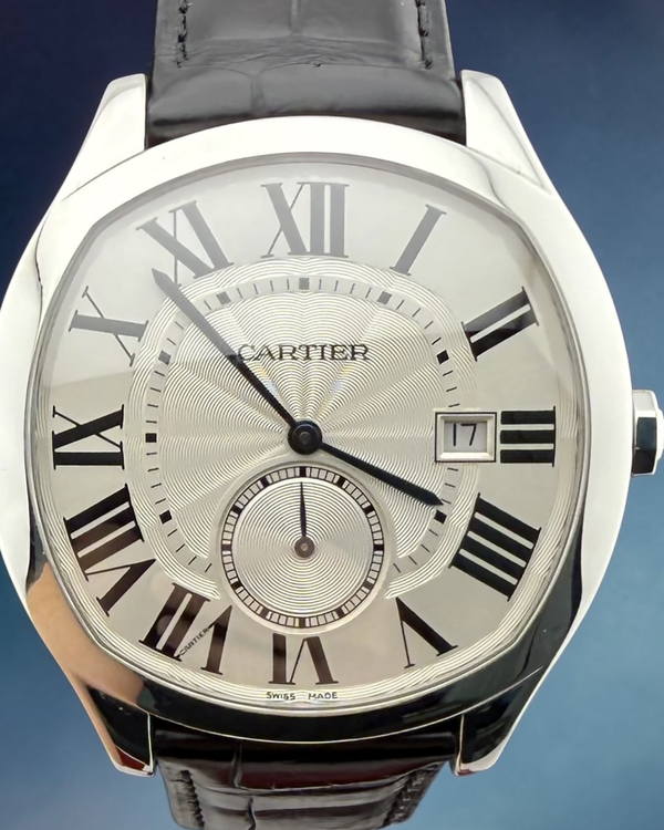 No Reserve - 2019 Cartier Drive De Cartier 40MM Silver Dial Leather Strap (WSNM0004)