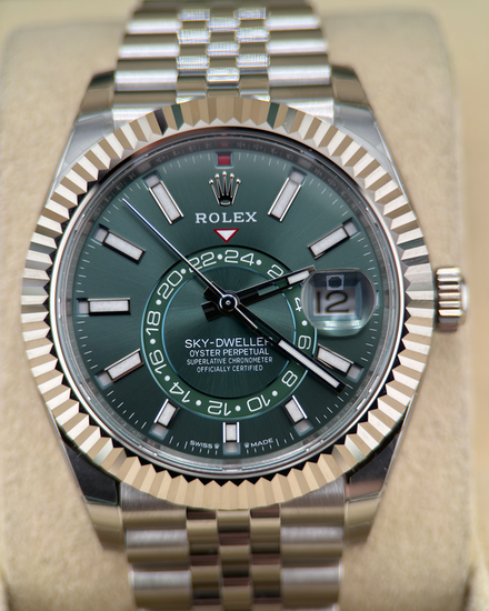 2026 Rolex Sky-Dweller 42MM Green Dial Jubilee Bracelet (336934)