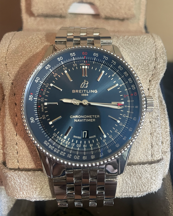 2023 Breitling Navitimer 41MM Blue Dial Steel Bracelet (A17326)