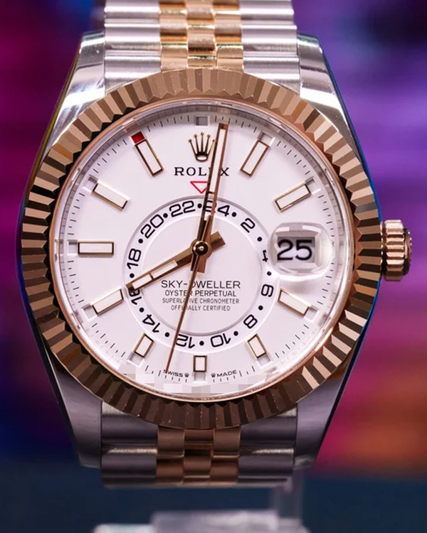 2025 Rolex Sky-Dweller 42MM White Dial Two-Tone Jubilee Bracelet (336933)