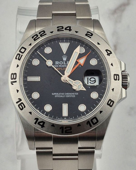 No Reserve - 2022 Rolex Explorer II 42MM Black Dial Oyster Bracelet (226570)