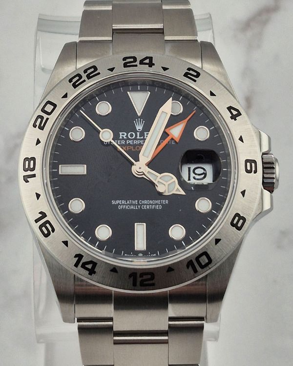 No Reserve - 2022 Rolex Explorer II 42MM Black Dial Oyster Bracelet (226570)