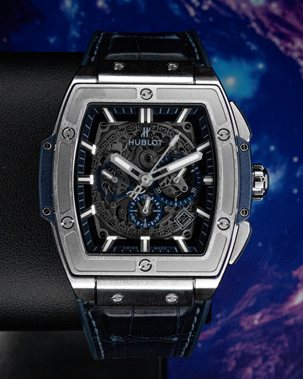 No Reserve - 2019 Hublot Spirit Of Big Bang 45MM Skeleton Dial Leather Strap (601.NX.7170.LR)