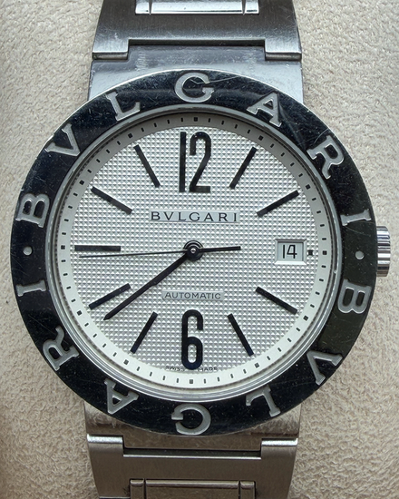 2009 Bvlgari Bvlgari 38MM White Dial Steel Bracelet (BB38SSAUTO)