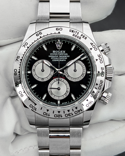2026 Rolex Cosmograph Daytona 40MM Black Dial White Gold Oyster Bracelet (126509)
