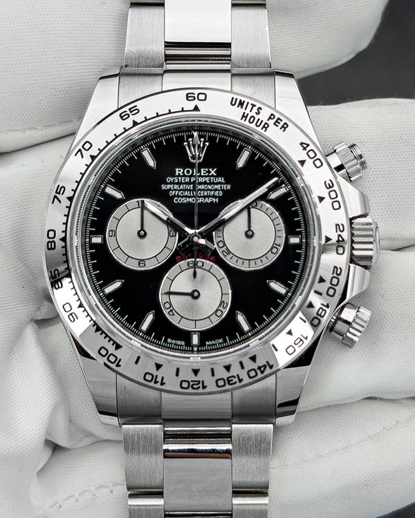 2026 Rolex Cosmograph Daytona 40MM Black Dial White Gold Oyster Bracelet (126509)