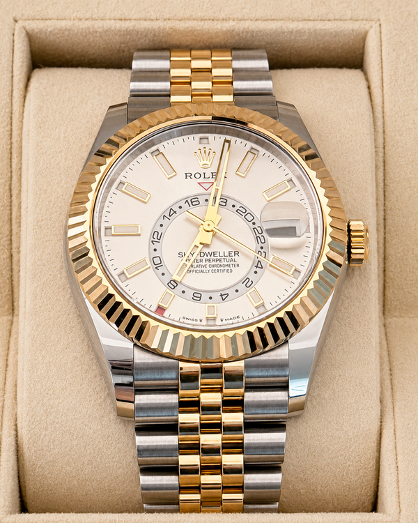 2024 Rolex Sky-Dweller 42MM White Dial Two-Tone Jubilee Bracelet (336933)