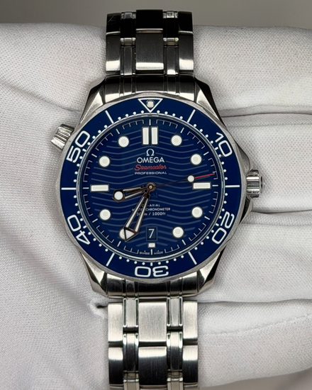 2022 Omega Seamaster Diver 300M 42MM Blue Dial Steel Bracelet (210.30.42.20.03.001)