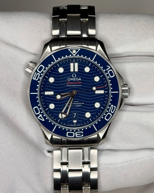 2022 Omega Seamaster Diver 300M 42MM Blue Dial Steel Bracelet (210.30.42.20.03.001)