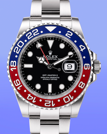 2024 Rolex GMT-Master II “Pepsi” 40MM Black Dial Oyster Bracelet (126710BLRO)
