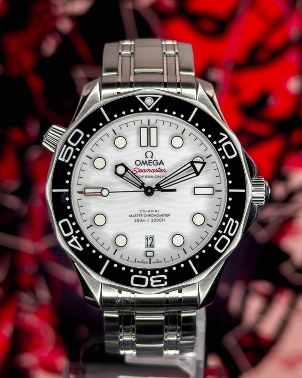 2020 Omega Seamaster Diver 300M 42MM White Dial Steel Bracelet (210.30.42.20.04.001)