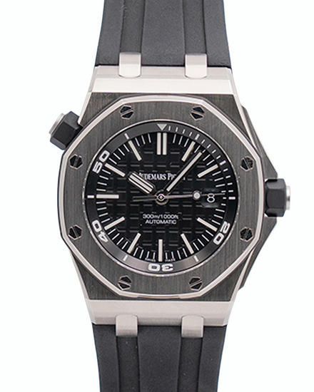 2019 Audemars Piguet Royal Oak Offshore Diver 42MM Black Dial Rubber Strap (15710ST.OO.A002CA.01)