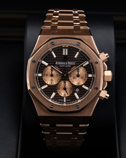 Audemars Piguet Royal Oak Chronograph 41MM Chocolate Dial Rose Gold Bracelet (26331OR.OO.1220OR.02)
