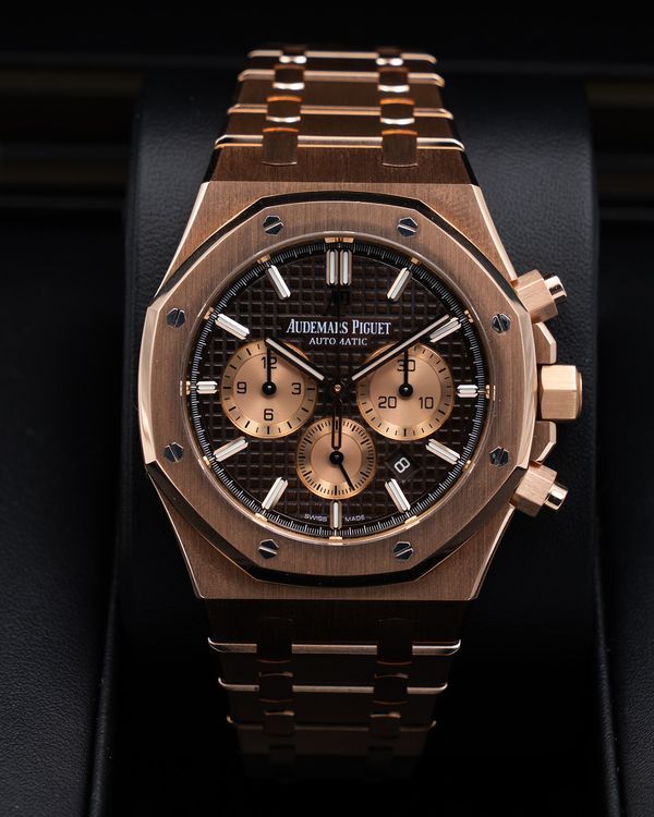 Audemars Piguet Royal Oak Chronograph 41MM Chocolate Dial Rose Gold Bracelet (26331OR.OO.1220OR.02)