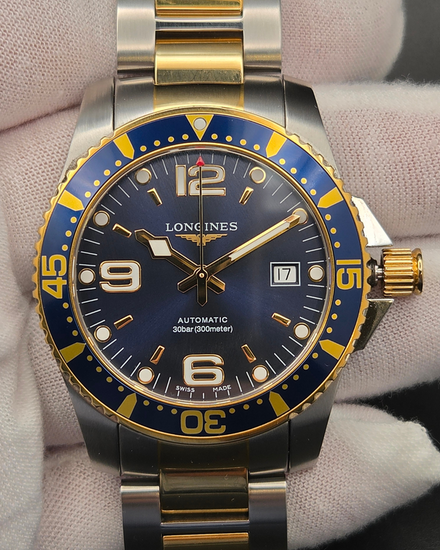 Longines HydroConquest 41MM Blue Dial Two-Tone Bracelet (L3.742.3.96.7)
