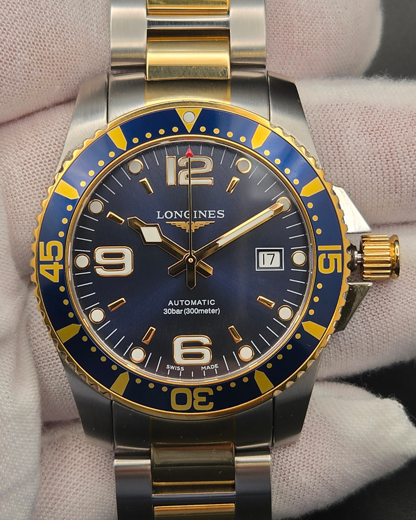 Longines HydroConquest 41MM Blue Dial Two-Tone Bracelet (L3.742.3.96.7)
