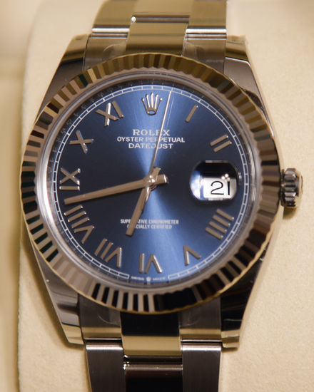 2026 Rolex Datejust 41MM Blue Dial Oyster Bracelet (126334)