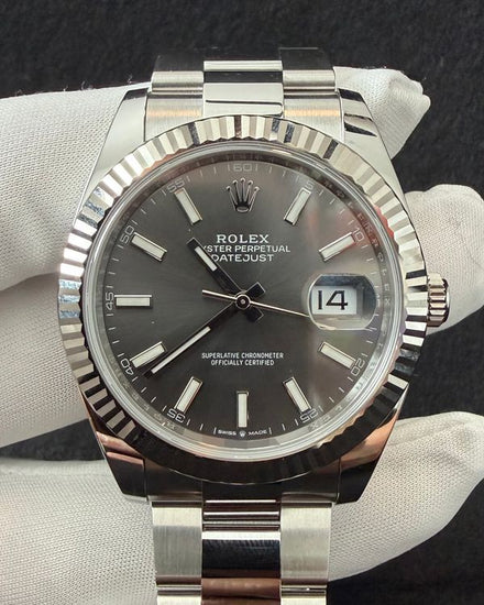 2026 Rolex Datejust 41MM Slate Dial Oyster Bracelet (126334)