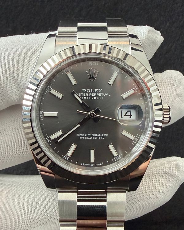 2026 Rolex Datejust 41MM Slate Dial Oyster Bracelet (126334)