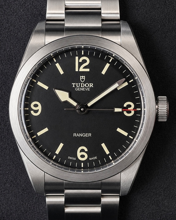 No Reserve - 2026 Tudor Ranger 39MM Black Dial Steel Bracelet (79950)