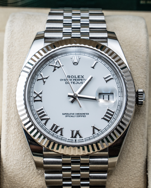 2021 Rolex Datejust 41MM White Dial Oyster Bracelet (126334)