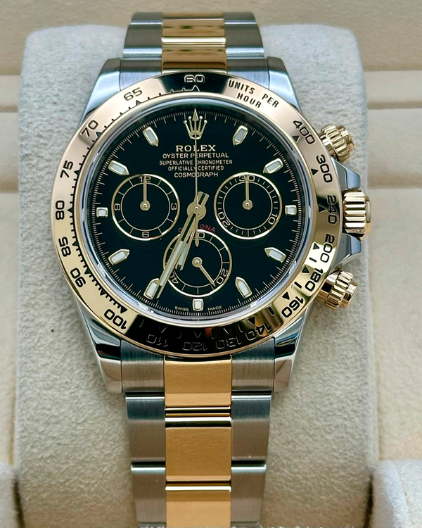 2023 Rolex Cosmograph Daytona 40MM Black Dial Two-Tone Oyster Bracelet (116503)