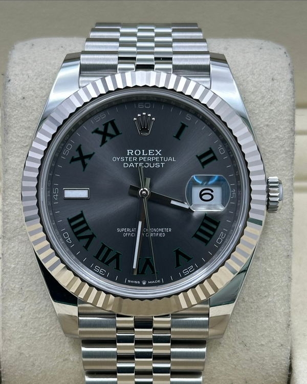2026 Rolex Datejust "Wimbledon" 41MM Slate Dial Jubilee Bracelet (126334)