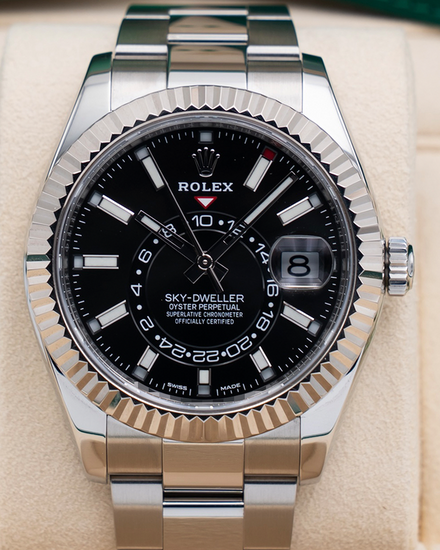 2021 Rolex Sky-Dweller 42MM Black Dial Oyster Bracelet (326934)