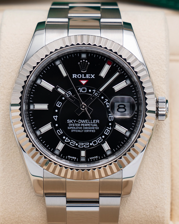 2021 Rolex Sky-Dweller 42MM Black Dial Oyster Bracelet (326934)
