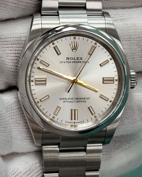 2026 Rolex Oyster Perpetual 36MM Silver Dial Oyster Bracelet (126000)