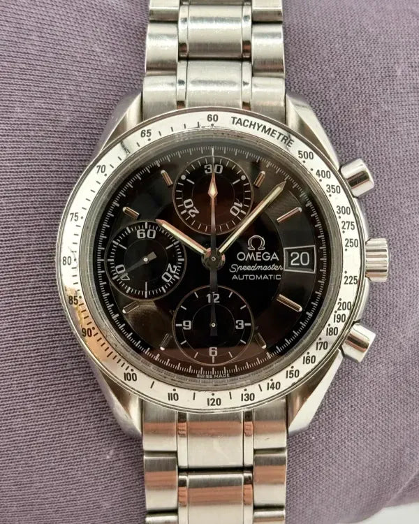 Omega Speedmaster Date 39MM Black Dial Steel Bracelet (3513.50.00)