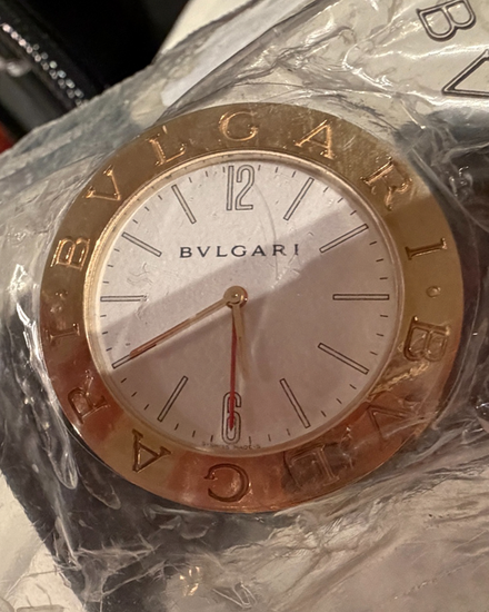 Bvlgari Accessories Table Clock 37MM Quartz White Dial (ABB 37 MG)