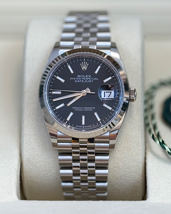 2026 Rolex Datejust 36MM Black Dial Oyster Bracelet (126234)
