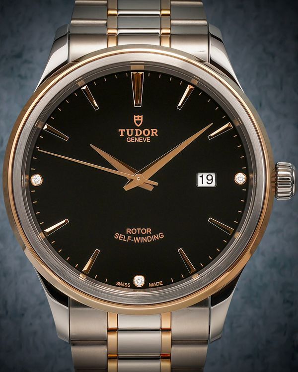 2023 Tudor Style 41MM Black Dial Two Tone Bracelet (12703)