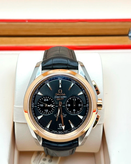 Omega Seamaster Aqua Terra 43MM Grey Dial Leather Strap (231.23.43.52.06.001)