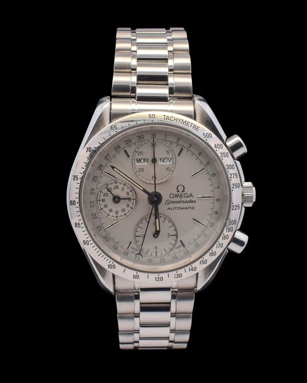 Omega Speedmaster Day-Date 39MM Silver Dial Steel Bracelet (3521.30.00)