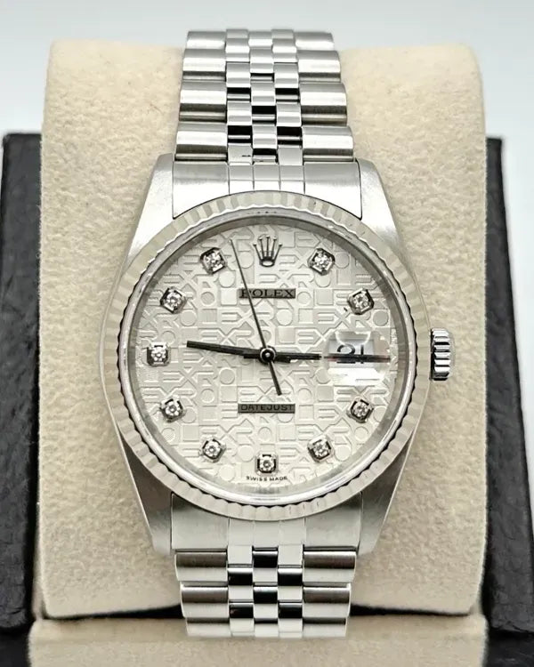 2003 Rolex Datejust 36MM Silver Dial Jubilee Bracelet (16234)