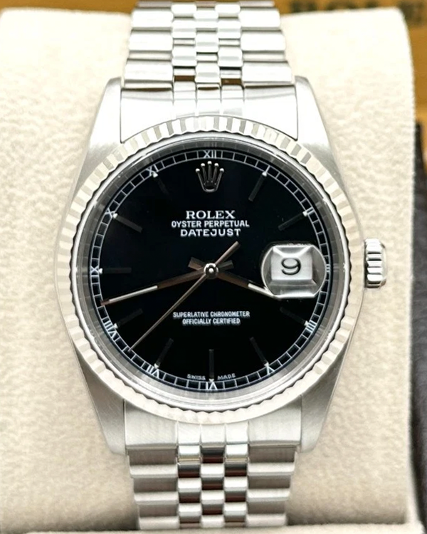 2005 Rolex Datejust 36MM Black Dial Jubilee Bracelet (16234)