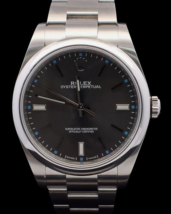 2020 Rolex Oyster Perpetual 39MM Rhodium Dial Oyster Bracelet (114300)
