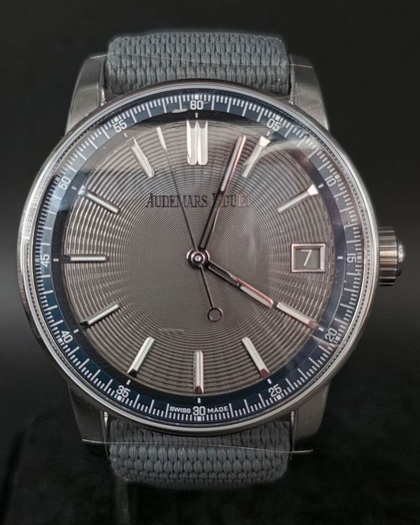 2025 Audemars Piguet Code 11.59 41MM Grey Dial Textile Strap (15210ST.OO.A009KB.01)