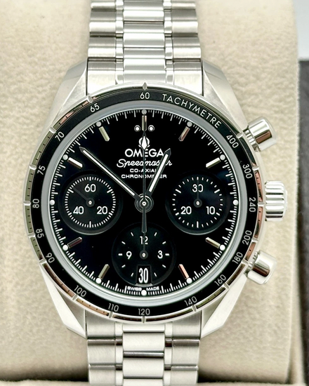 2026 Omega Speedmaster 38MM Black Dial Steel Bracelet (324.30.38.50.01.001)