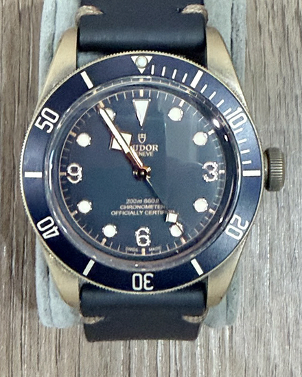 No Reserve - 2021 Tudor Black Bay Bronze 43MM Blue Dial Leather Strap (79250BB)