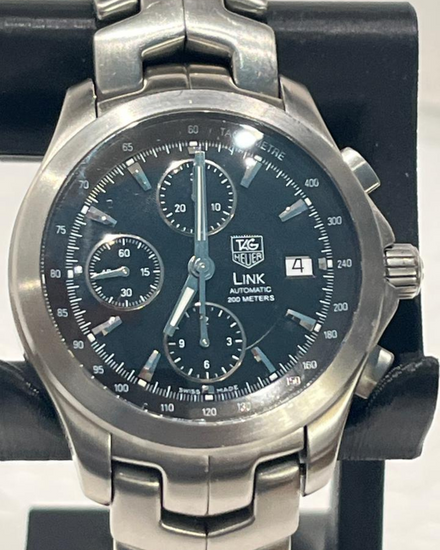 Tag Heuer Link Calibre 16 42MM Black Dial Steel Bracelet (CJF2110)