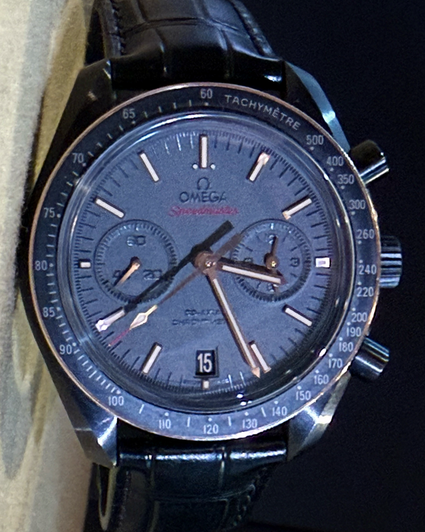 2021 Omega Speedmaster Dark Side of the Moon “Sedna Black” 44.25MM Grey Dial Leather Strap (311.63.44.51.06.001)
