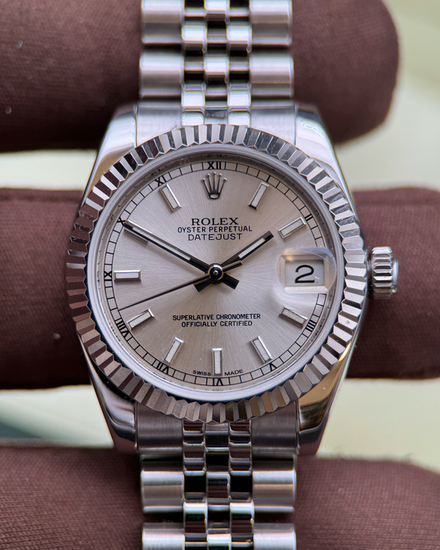 2013 Rolex Datejust 31MM Silver Dial Jubilee Bracelet (178274)