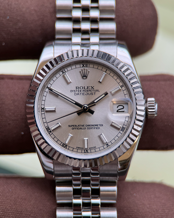 2013 Rolex Datejust 31MM Silver Dial Jubilee Bracelet (178274)