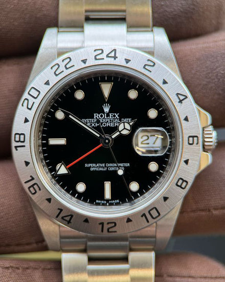 Rolex Explorer II 40MM Black Dial Oyster Bracelet (16570)