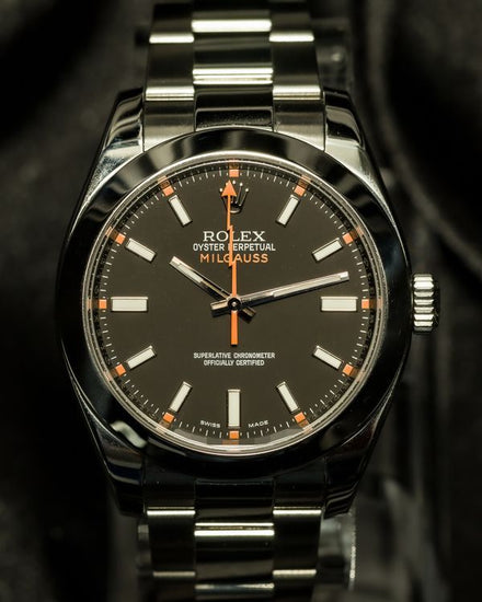 2010 Rolex Milgauss 40MM Black Dial Oyster Bracelet (116400)