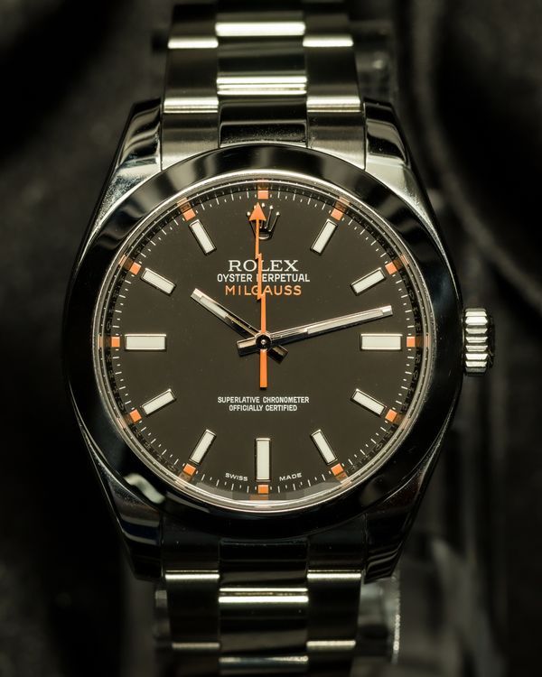 2010 Rolex Milgauss 40MM Black Dial Oyster Bracelet (116400)
