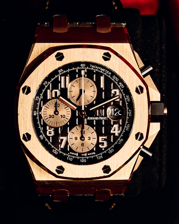 2019 Audemars Piguet Royal Oak Offshore Chronograph "Half Brick" 42MM Black Dial Leather Strap (26470OR.OO.A002CR.02)